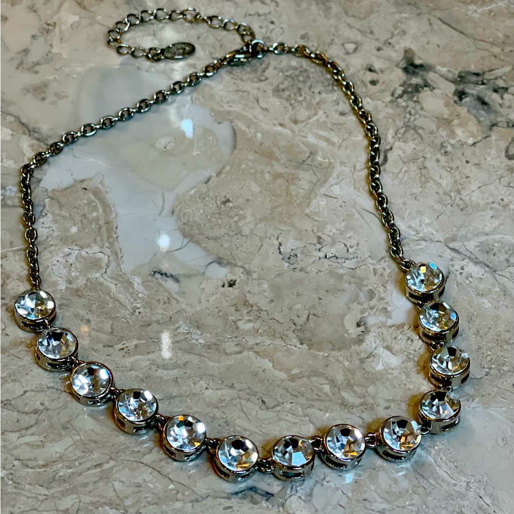 Cookie Lee Rhinestone Necklace - image 1